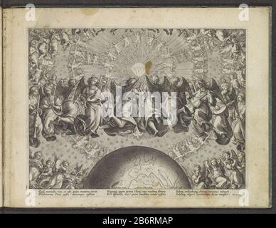 Dieux Antwoord aan Job Musicerende engelen, serafijnen en cherubijnen Loflied op de muziek (serietitel) Encomium musices (serietitel) Musician anges, séraphim et chérubins planant dans les cercles autour de la terre. Au milieu du tourbillon des lettres hébraïques pour Yahweh. L'impression comporte une légende latine. En dessous de droite, une référence au travail 38. Fabricant : printmaker: Adriaen Collaert (propriété cotée) conçu par: Stradanus (bâtiment classé) éditeur: Philip Galle (propriété cotée) auteur: John BochiusPlaats fabrication: Anvers Date: 1587 - 1592 Caractéristiques physiques: Engrala matière: Papier Banque D'Images