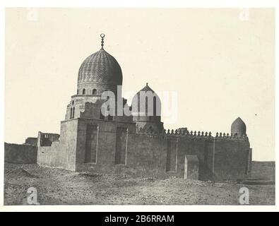 Tombes des Mamelukes, Cairo Egypt, Nubia, Palestine et Syrie (...), 1852 (titre de la série) Type de bien: Photographies Numéro d'article: RP-F AA3370 Inscriptions / marques: Inscription au-dessus de la photo, imprimé "LE KAIRE.'onderschrift imprimé sous la photo" Maxime du Camp. / Gide Et Baudry, Editeurs. / TOMBEAU DU SULTANS MAMELOUKS. / imprimerie Photographie le Blanquard-Evrard, à Lille. Pl. 8.'aveuglément sous l'image, en relief 'macGill / 7 / HANOVRE / ST. / EDINR.' Fabricant : Photographe: Maxime du Camp Éditeur: Louis-désiré Blanquart-Evrard (indiqué sur l'objet) éditeur: J. Baudr Banque D'Images