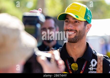 Melbourne, Australie, 12 Mars 2020. Daniel Ricciardo (3) en voiture pour Renault pendant le Grand Prix australien Rolex de Formule 1, Melbourne, Australie. Crédit: Dave Hemaison/Alay Live News Banque D'Images