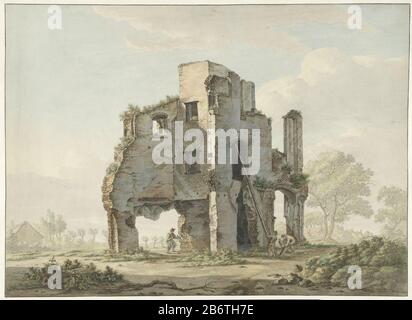 Décomposer les ruines de l'Abbaye de Rijnsburg Type de bien: Dessin aquarelle Numéro d'article: RP-T-1890-A-2274 Fabricant : artiste: Johannes van Lexmond Date: 1779 - 1838 Caractéristiques physiques: Craie noire, pinceau et couleurs aquarelle matériau: Craie de papier technique: Pinceau dimensions: H 400 mm × W 551 mm Objet: Ruine d'un bâtiment  architecture Abbaye, monastère, couvent  Église catholique romaine réverses ou villes et villages (avec NOM) noms ou bâtiments historiques, sites, rues, etc. (Avec NOM) Où: Abbaye de Rijnsburg Banque D'Images