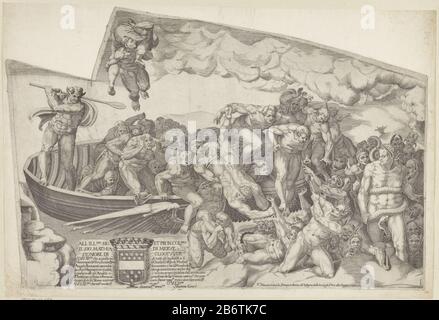 Het laatste oordeel, blad i un détail de la fresque "le dernier jugement" de Michel-Ange dans la Chapelle Sixtine. En bas à droite: I. Fabricant : graveur Giorgio Ghisinaar design: Michel-Ange Éditeur: Vincenzo Cenci (bâtiment classé) commandé par Giacomo Cenci (bâtiment classé) dédié à: Matthijs van Merwede (propriété cotée) Lieu de fabrication: Printmaker: Italie à concevoir: Vatican Éditeur: Rome Date: 1530 - 1582 et 1650 ou caractéristiques physiques: Un matériau: Technique du papier: Engrala (processus d'impression) mesures: Feuille: H 365 mm × W 340 mmToelichtingPrent fait partie de Banque D'Images