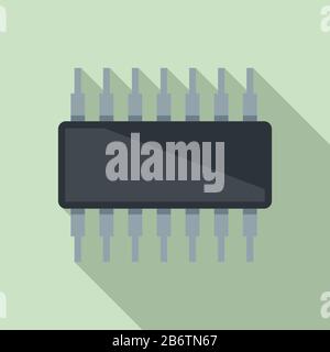 Icône transistor du téléphone. Illustration plate de l'icône de vecteur de transistor de téléphone pour la conception Web Illustration de Vecteur