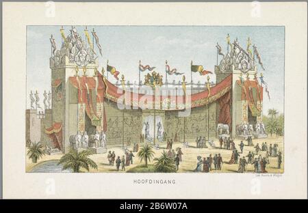 Hoofdingang van de Wereldtentoonstelling à Amsterdam, 1883 Hoofdingang (objet titel op) Herinnering aan Amsterdam en 1883 (objet serietitel op) entrée principale à l'exposition mondiale à Amsterdam, 1883Hoofdingang (objet titre) souvenirs d'Amsterdam en 1883 (objet titre de la série) Type d'objet: Numéro d'image: RP-P-3951191191F-1191F-12081F (Numéro d'objet titre) Numéro d'objet: Entrée principale au monde sur la place Museumplein à Amsterdam. Fait partie d'un groupe de seize plaques et d'une carte de l'exposition mondiale à Amsterdam du 1 mai au 1 octobre 1883 Edition du Dag. Homme Banque D'Images
