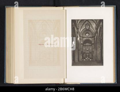 Interieur van de Dom van Florence met zicht op het koor intérieur du Duomo de Florence avec vue sur le choeur type d'objet: Impression photomécanique Numéro d'article: RP-F 2001-7-564A-26 Inscriptions / marques: Titre, à travers l'impression, imprimé: 'Intérieur du Duomo .' Fabricant: Photographe: Anoniemclichémaker: AW Elson & Co.Plaats fabrication: Photographe: Dom Florenceeclichémaker: Boston Date: Ca. 1880 - ou pour 1890 matériau: Technique du papier: Dimensions de la photogravure: Imprimer: H 123 mm × W 83 mmrecto de ToeliechtPrent 370. Objet: Parties intérieures de l'église ou intérieur de l'église : choeur où: Banque D'Images
