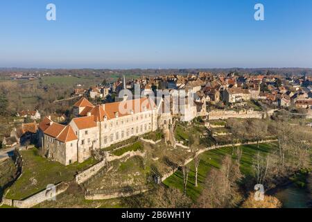 France, Indre, Berry, Saint Benoît du Sault, étiqueté les plus Beaux Villages de France (Les Plus Beaux Villages de France), village avec le fort Banque D'Images