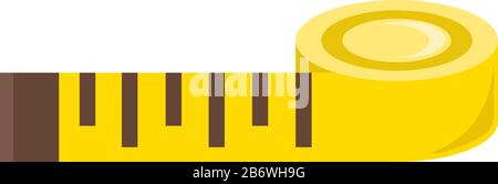 Règle jaune, illustration, vecteur sur fond blanc. Illustration de Vecteur