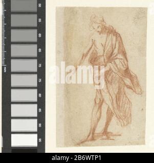 Johannes de Doper Johannes de Doper Type d'objet : tekening Objectnummer: RP-T-190-228 Fabricant : dessinateur: Giacinto Brandi (toegeschreven aan) Dating: 1633 - 1691 kenmerken physique: Rood krijt op grijs papier Material: Paper krijt Dimensions: H 106 mm × 60 mm Objet: John Baptist; attributs possibles: livre, roseau, coupe baptismal, nid d'abeilles, agneau, personnel Banque D'Images