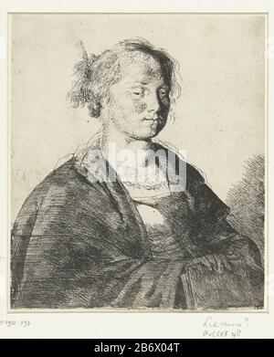 Jonge vrouw a rencontré boek bust d'une jeune femme dans sa main droite un boek. Fabricant : printmaker Jan Lievens (attribué à) Lieu de fabrication : Pays-Bas Date: 1617 - 1674 Caractéristiques physiques: Matériel de gravure: Technique du papier: Dimensions de gravure: Feuille: H 153 mm × W 132 mm Objet: Jeune adolescente, jeune fille (+ trois quarts de vue) Banque D'Images