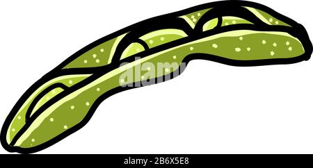 Edamame, illustration, vecteur sur fond blanc. Illustration de Vecteur