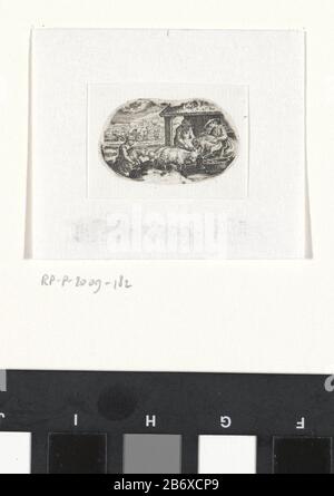 Juni de twaalf maanden (serietitel) Menselijke bezigheden de maand juni. Herders scheren hun schapen. Lingsbovenhet stenrenbeeld Kreeft. Fabricant : protmaker: Anoniemnaar onwerp van: Anoniem Dating: CA. 1625 - ca. 1700 kenmerken physique: Gravitation matériel: Papier Techniek: Graveren (drukprocedé) Dimensions: Plaatrand: H 20 mm × b 34 mm Sujet: Cisaillement (brebis)juin et son 'labors'Cancer (signe zodiacal de juin) Banque D'Images