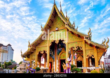 Wat Chetawan, Chiang Mai, Thaïlande Banque D'Images