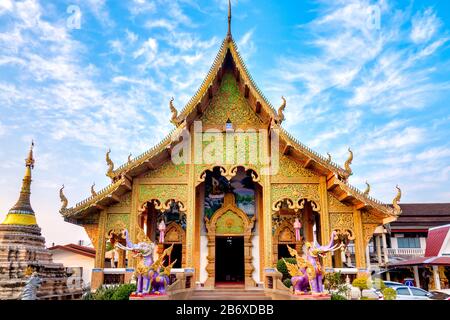 Wat Chetawan, Chiang Mai, Thaïlande Banque D'Images