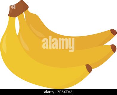 Bananes fraîches, illustration, vecteur sur fond blanc. Illustration de Vecteur