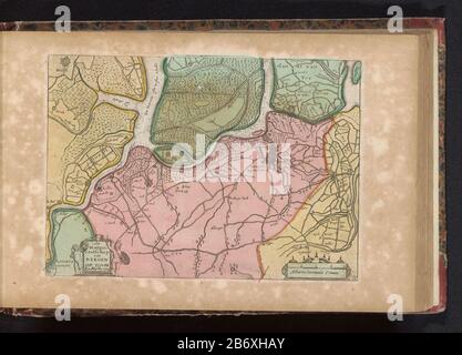 Kaart van Markiezaat van Bergen op Zoom Het Marcisaetschap van Bergen op Zoom (objet titel op) carte Marquis de Bergen op Zoom. Partie d'un atlas de 223 cartes de pays et de villes et scènes de guerre en Europe dans la période CA. 1690-1735. Fabricant : printmaker: Éditeur anonyme: J. Inherit Ratelband & Couitgever Daniel The Lafeuille (propriété cotée) Lieu de fabrication: Printmaker: Northern Netherlands Éditeur: Amsterdam Date: 1700 - 1702 et / ou 1735 Caractéristiques physiques: Engrala, couleur de la main et partiellement laqué matériel: Technique papier: A (impression) / Banque D'Images