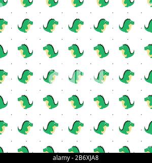 Motif de dinosaures, illustration, vecteur sur fond blanc. Illustration de Vecteur