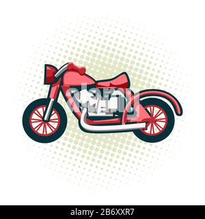 La moto rétro classique. C'est le grand exemple d'une vieille moto de course. Vecteur modifiable EPS v.10 Illustration de Vecteur