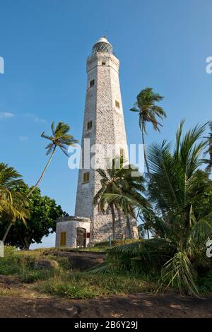 Sri Lanka, Province du Sud, Sud du Sri Lanka, Sri Lanka Süd, au sud du Sri Lanka, de Dondra Head Dewi Nuwara, phare, Leuchtturm phare, Banque D'Images