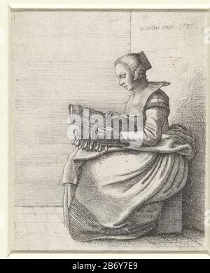 Kanwerkster Lacemaker Type de bien: Photo Numéro d'article: RP-P-1920-2656Catalogusorreferentie: New Holllstein German (Holar) 172Pennington 595 Inscriptions / marques: Marque du collectionneur, verso, estampées: Lugt 654 Fabricant: Printmaker: Wenceslaus Hollar (propriété listée) Lieu de fabrication: Allemagne Date: 1636 Caractéristiques physiques: Papier: H 88 mm × W 69 mm Objet : fabrication de dentelle Banque D'Images