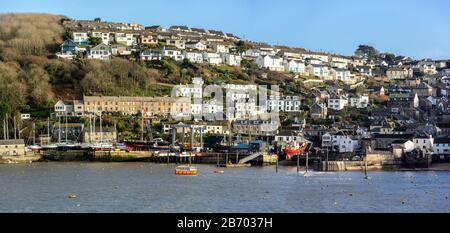 Polruan à Cornwall, dans le sud-ouest de l'Angleterre Banque D'Images