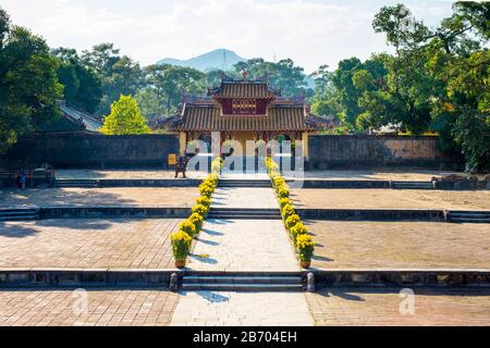 Tombeau de Minh Mang (Lang Minh Mạng), District de Huong Tra, province de Thua Thien-Hue, Vietnam Banque D'Images