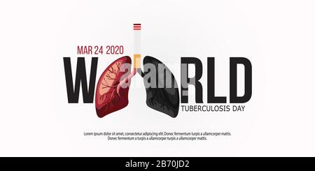 Illustration vectorielle des Journées mondiales de la tuberculose Illustration de Vecteur