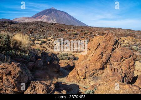 La montagne Pico del Teide Tenerife Banque D'Images