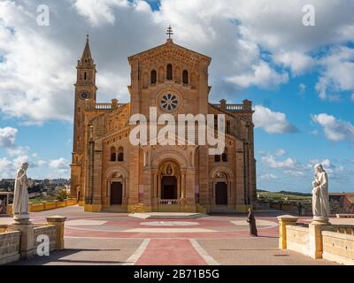 L'église TA Pinu sur Gozo est un célèbre monument sur l'île Banque D'Images