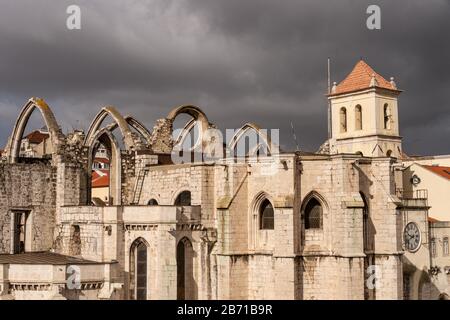 Convento do Carmo à Lisbonne, Portugal Banque D'Images