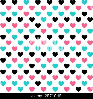 Motif Abstrait Sans Couture Arrière-Plan Symbole Coeur D'Amour Plein D'Esprit. Illustration vectorielle EPS10 Illustration de Vecteur