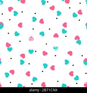 Motif Abstrait Sans Couture Arrière-Plan Symbole Coeur D'Amour Plein D'Esprit. Illustration vectorielle EPS10 Illustration de Vecteur