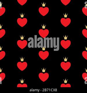 Motif Abstrait Sans Couture Arrière-Plan Symbole Coeur D'Amour Plein D'Esprit. Illustration vectorielle EPS10 Illustration de Vecteur