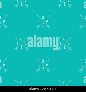 Motif Abstrait Sans Couture Arrière-Plan Symbole Coeur D'Amour Plein D'Esprit. Illustration vectorielle EPS10 Illustration de Vecteur