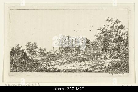 Landschap met twee wandelaars Paysage avec Deux randonneurs Type d'objet: Photo Numéro d'article: RP-P-OB-26.429Catalogusreferentie: Hippert & Linnig 69Opmerking: 1 (4) basé sur la collection RMA Fabricant: Printmaker Ernst Willem Jan Bagelaar (propriété cotée) à dessin de: Ernst Willem Jan Bagelaar (Pays-Bas objet indiqué: Date de fabrication: 1798 - 1837 Caractéristiques physiques: Matériau de gravure: Papier technique: Dimensions de gravure: Bord de la plaque: H 74 mm × W 130 mm Objet: Paysages dans la zone tempérée (+ paysage avec chiffres, étalage) Banque D'Images