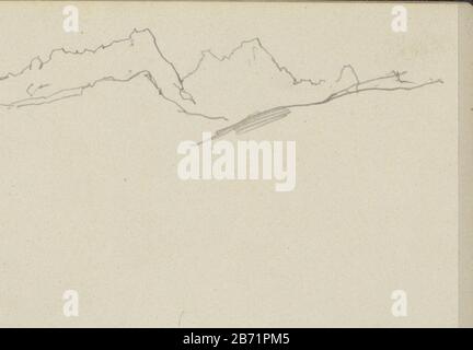 Landschap Landscape Object Type: Sketchbook sheet référence: RP-T-1924-73-15 Inscriptions / marques: Couleur note description manuscrite: Page 15 d'un croquis avec 43 bladen. Fabricant : artiste George Hendrik Breitner Lieu de fabrication: Pays-Bas Date: CA. 1915 - ca. 1916 Caractéristiques physiques : crayon : papier crayon Paysage Banque D'Images