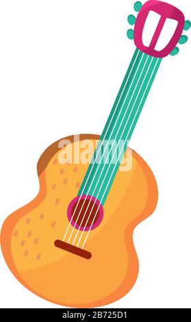 illustration vectorielle de l'instrument de guitare cinco de mayo Illustration de Vecteur