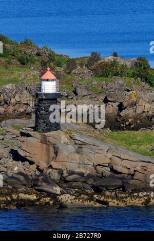 Phare De Gravdal, Îles Lofoten, Comté De Nordland, Norvège, Scandinavie Banque D'Images