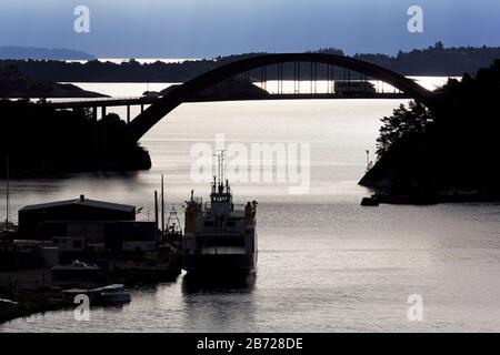 Pont De L'Île De Solyst, Ville De Stavanger, Comté De Ragoland, Norvège Banque D'Images