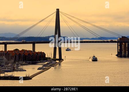 Pont-ville de Stavanger, Norvège, du comté de Ragoland Banque D'Images