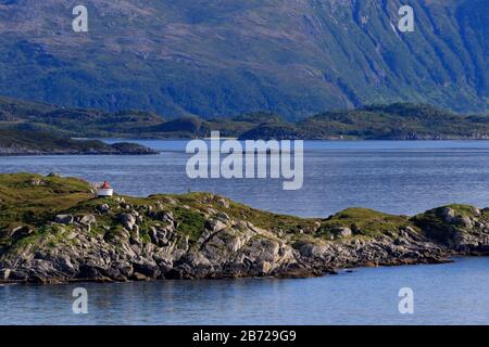 L'Île Gasvaer, Tromso, l'Île Tromsoya, comté de Troms, Norvège Banque D'Images