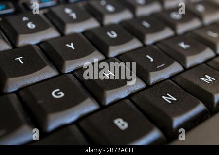 gros plan sur le clavier de l'ordinateur Banque D'Images