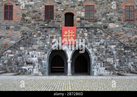 Bishop'S Palace & National Army Museum, Trondheim City, Nord-Trondlag Region, Norvège, Scandinavie Banque D'Images