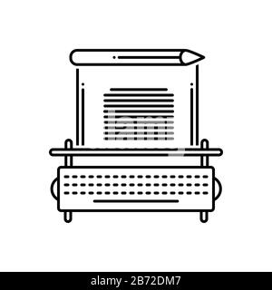 Icône d'écriture en copie Illustration de Vecteur