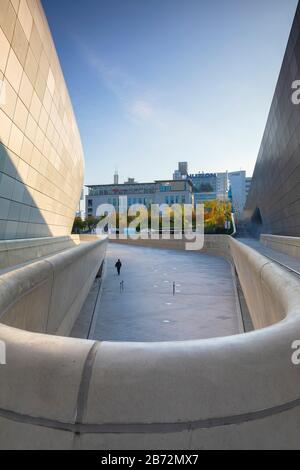 Conception Dongdaemun Plaza, Séoul, Corée du Sud Banque D'Images