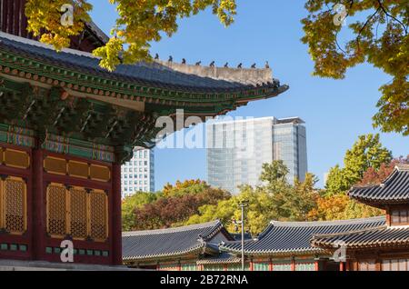 Deoksugung Palace, Séoul, Corée du Sud Banque D'Images