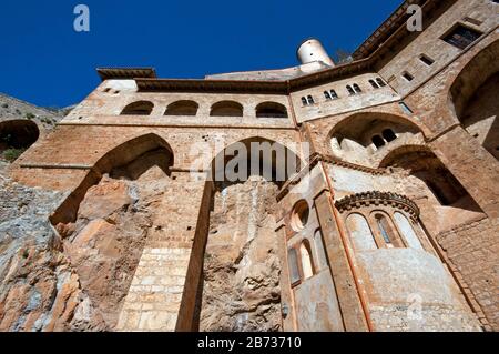 Monastère Saint Benoît (Sanctuaire Du Sacro Speco) À Subiaco, Latium, Italie Banque D'Images