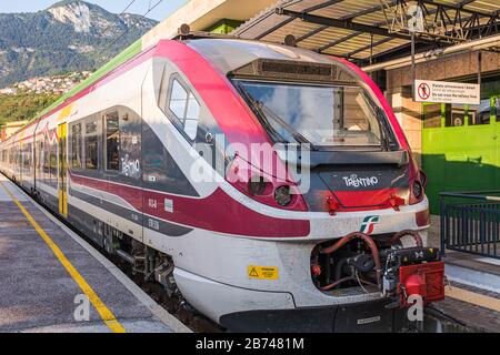 Gare de trente, Trentin-Haut-Adige, nord de l'Italie, Europe - 19 août 2019 Banque D'Images