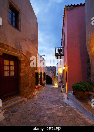 Monemvasia village de Péloponnèse, Grèce Banque D'Images