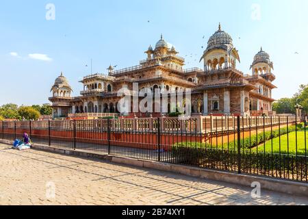 Albert Hall Museum À Jaipur, Rajasthan, Inde Banque D'Images