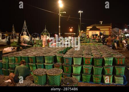 Aube à la foire d'Açaí à Belém - PA Banque D'Images