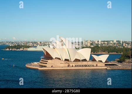 07.05.2018, Sydney, Nouvelle-Galles du Sud, Australie - vue sur l'Opéra de Sydney à Bennelong point. [traduction automatique] Banque D'Images